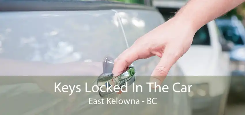 Keys Locked In The Car East Kelowna - BC