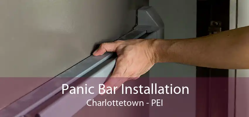 Panic Bar Installation Charlottetown - PEI